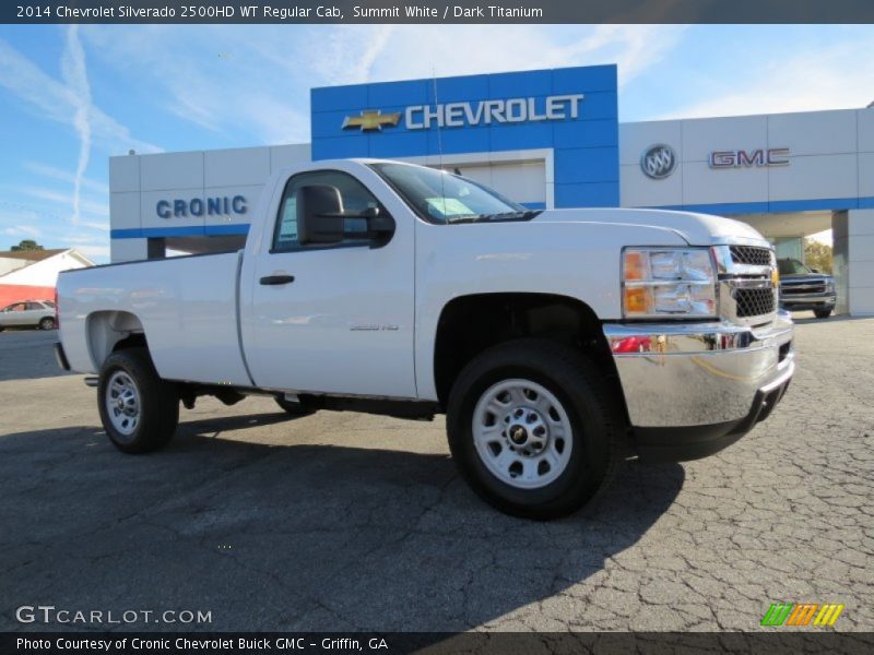Summit White / Dark Titanium 2014 Chevrolet Silverado 2500HD WT Regular Cab