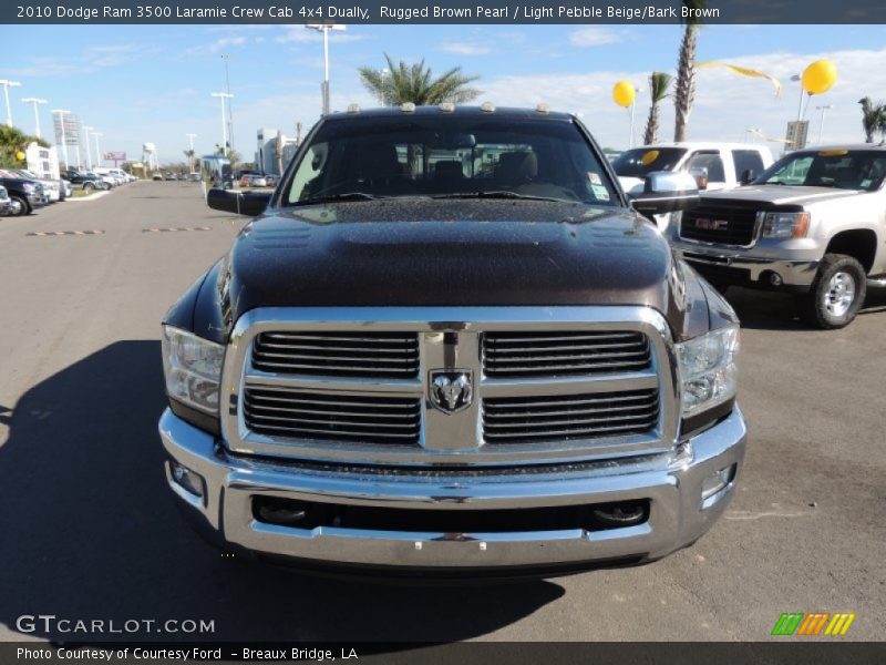 Rugged Brown Pearl / Light Pebble Beige/Bark Brown 2010 Dodge Ram 3500 Laramie Crew Cab 4x4 Dually