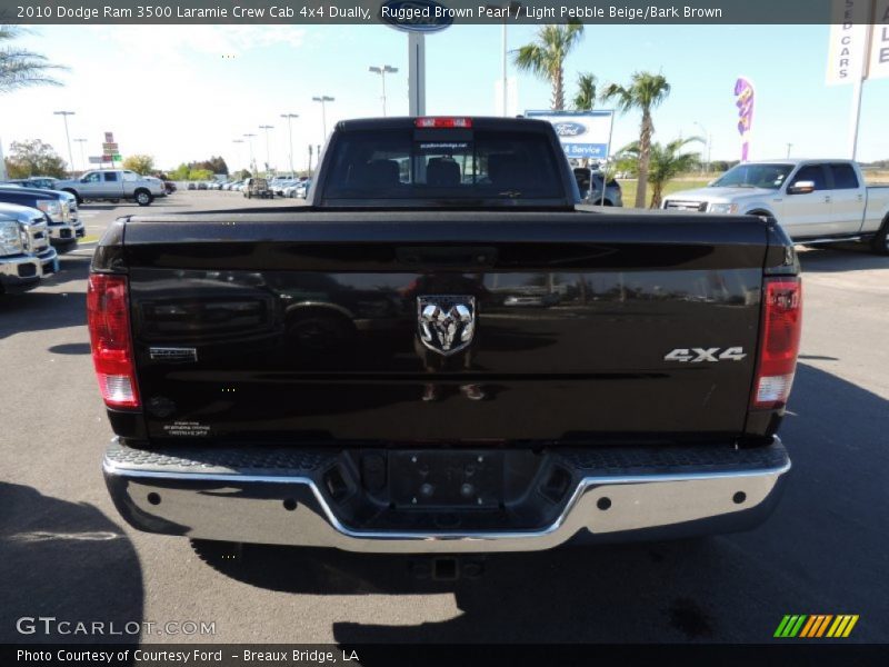 Rugged Brown Pearl / Light Pebble Beige/Bark Brown 2010 Dodge Ram 3500 Laramie Crew Cab 4x4 Dually