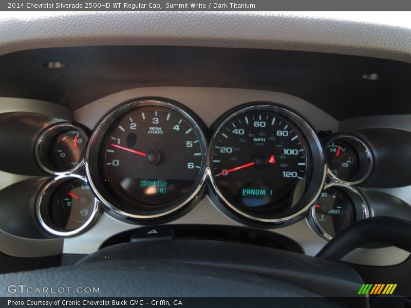 Summit White / Dark Titanium 2014 Chevrolet Silverado 2500HD WT Regular Cab