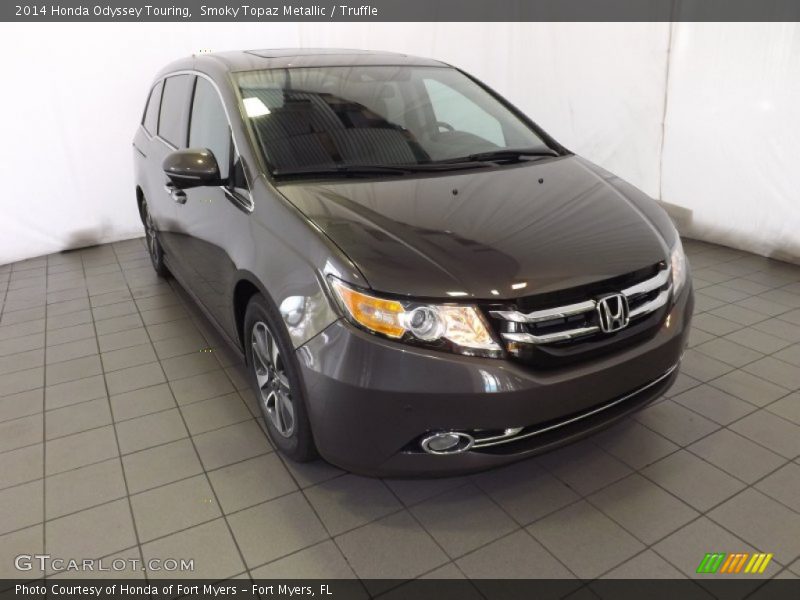 Smoky Topaz Metallic / Truffle 2014 Honda Odyssey Touring