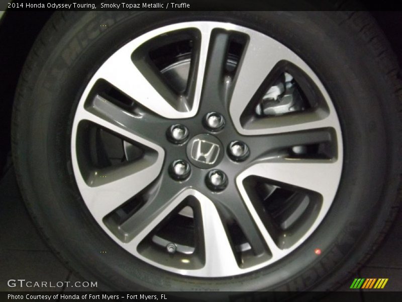 Smoky Topaz Metallic / Truffle 2014 Honda Odyssey Touring