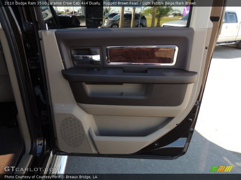 Rugged Brown Pearl / Light Pebble Beige/Bark Brown 2010 Dodge Ram 3500 Laramie Crew Cab 4x4 Dually