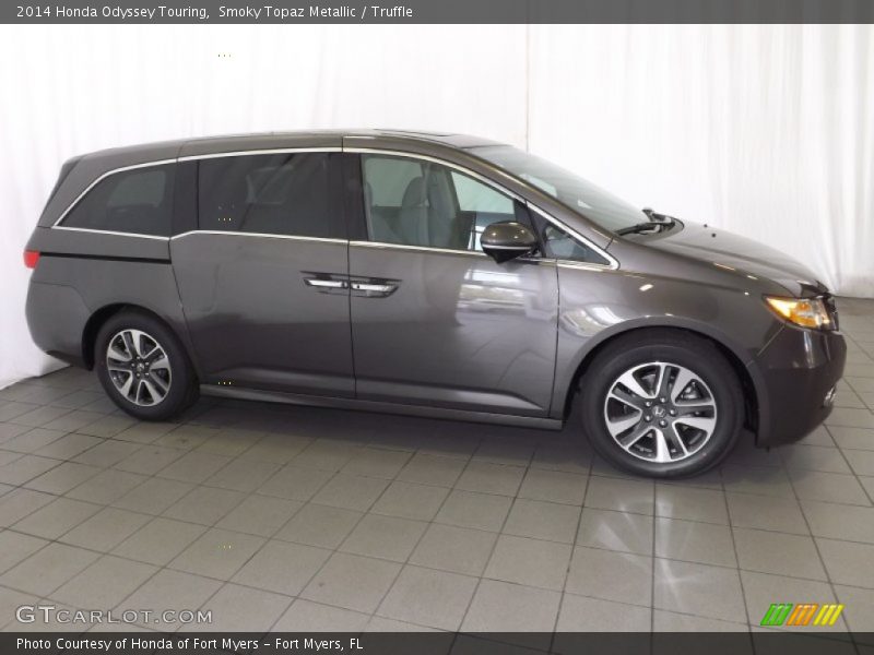 Smoky Topaz Metallic / Truffle 2014 Honda Odyssey Touring