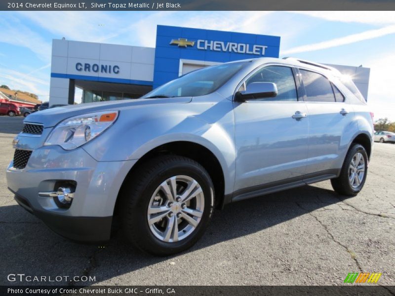 Silver Topaz Metallic / Jet Black 2014 Chevrolet Equinox LT