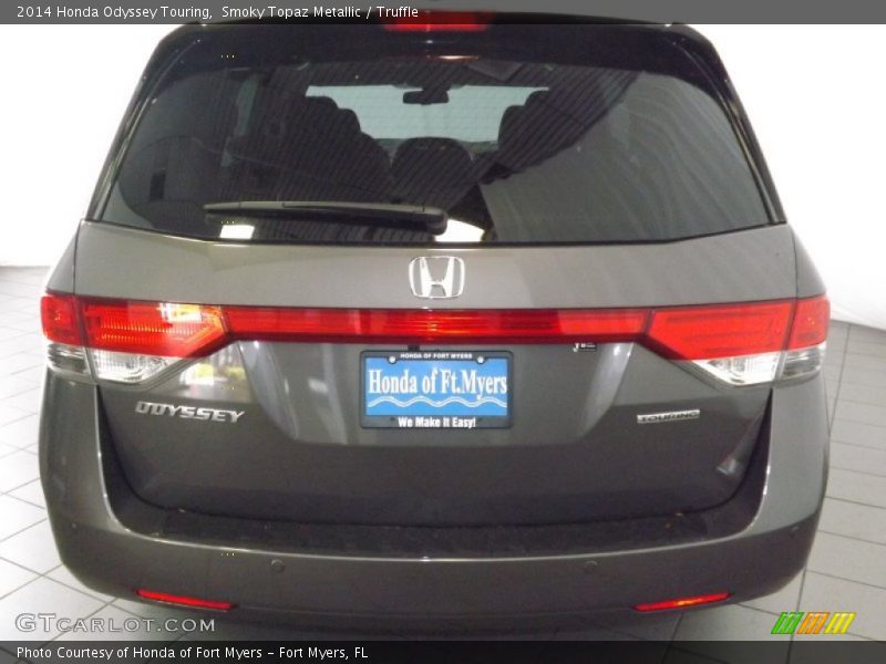 Smoky Topaz Metallic / Truffle 2014 Honda Odyssey Touring