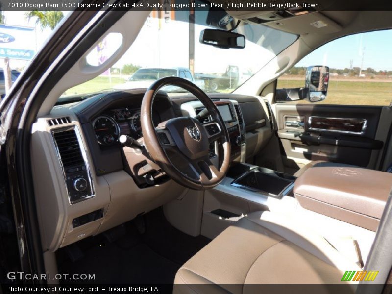 Rugged Brown Pearl / Light Pebble Beige/Bark Brown 2010 Dodge Ram 3500 Laramie Crew Cab 4x4 Dually