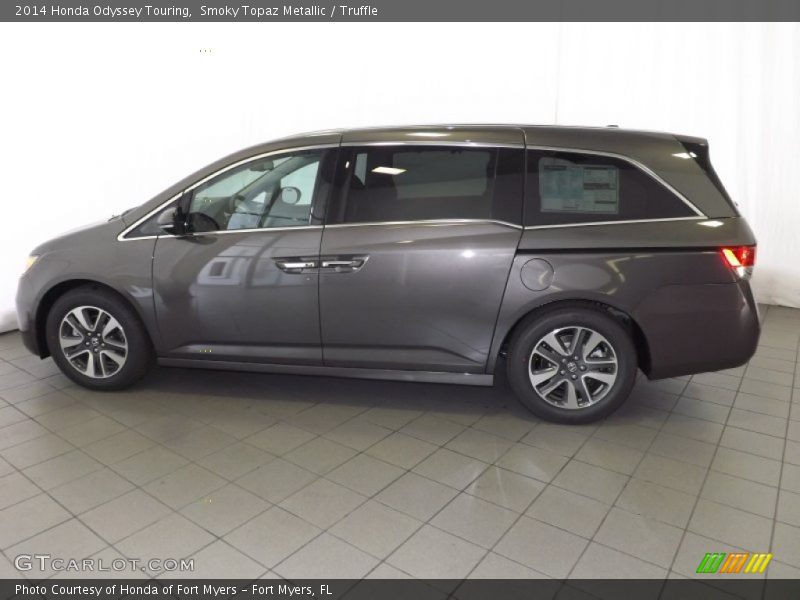 Smoky Topaz Metallic / Truffle 2014 Honda Odyssey Touring
