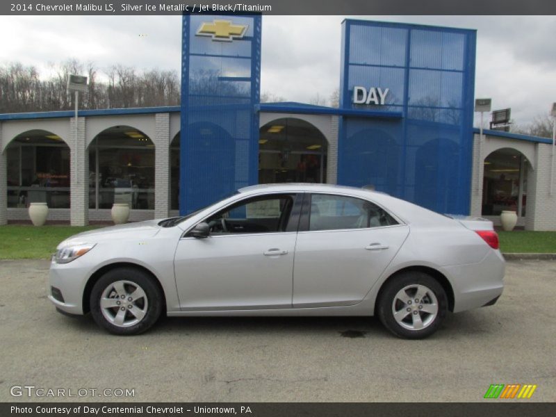 Silver Ice Metallic / Jet Black/Titanium 2014 Chevrolet Malibu LS