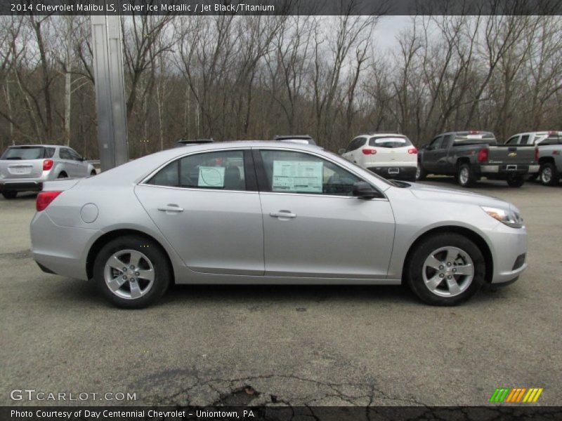 Silver Ice Metallic / Jet Black/Titanium 2014 Chevrolet Malibu LS