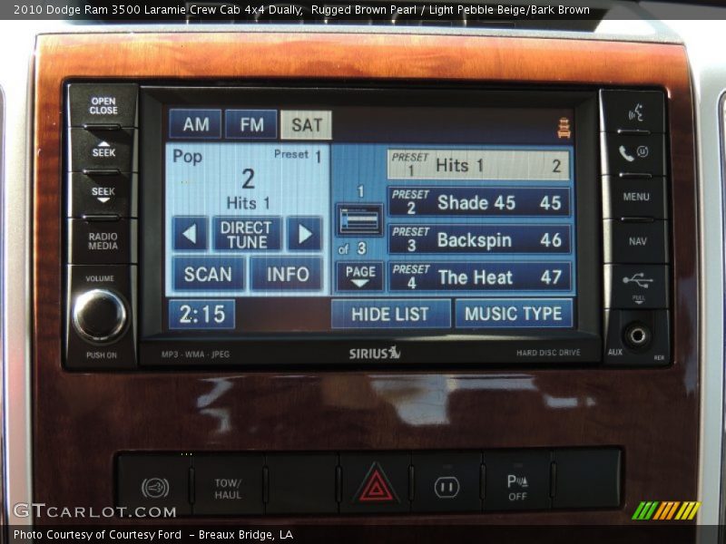 Rugged Brown Pearl / Light Pebble Beige/Bark Brown 2010 Dodge Ram 3500 Laramie Crew Cab 4x4 Dually