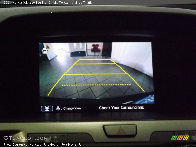 Smoky Topaz Metallic / Truffle 2014 Honda Odyssey Touring