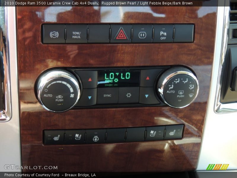 Rugged Brown Pearl / Light Pebble Beige/Bark Brown 2010 Dodge Ram 3500 Laramie Crew Cab 4x4 Dually