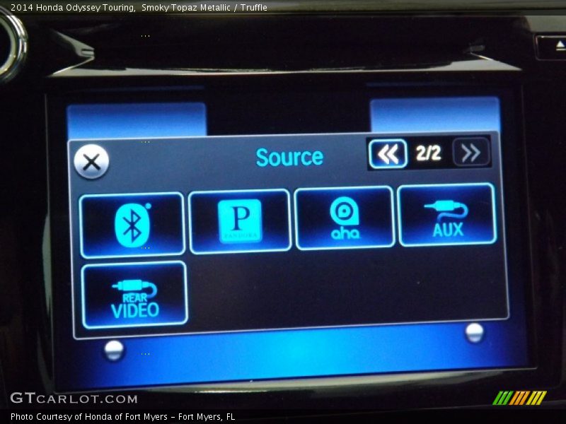 Smoky Topaz Metallic / Truffle 2014 Honda Odyssey Touring