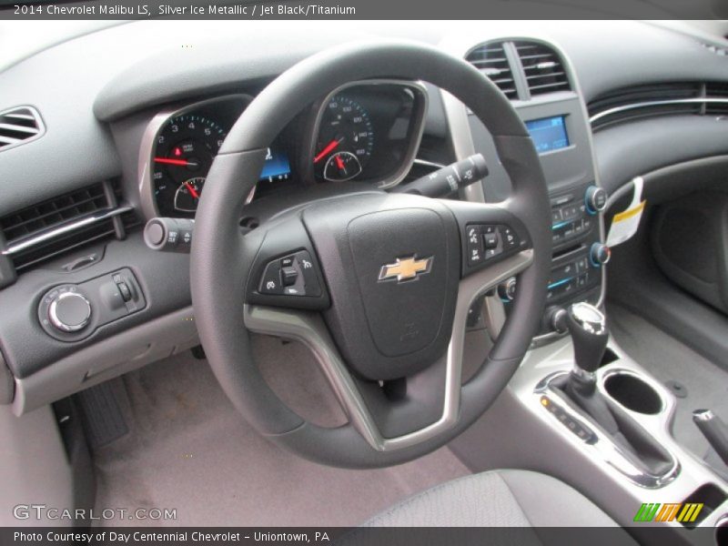 Silver Ice Metallic / Jet Black/Titanium 2014 Chevrolet Malibu LS