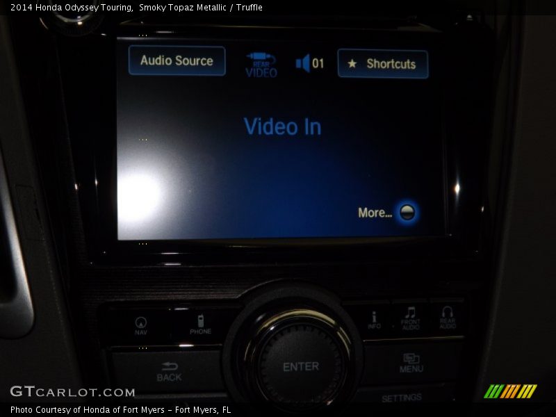 Smoky Topaz Metallic / Truffle 2014 Honda Odyssey Touring