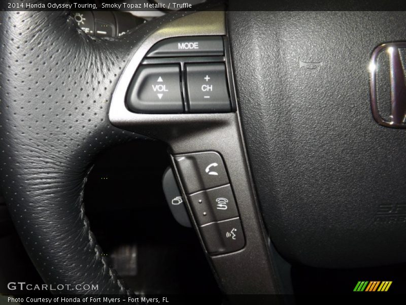 Smoky Topaz Metallic / Truffle 2014 Honda Odyssey Touring