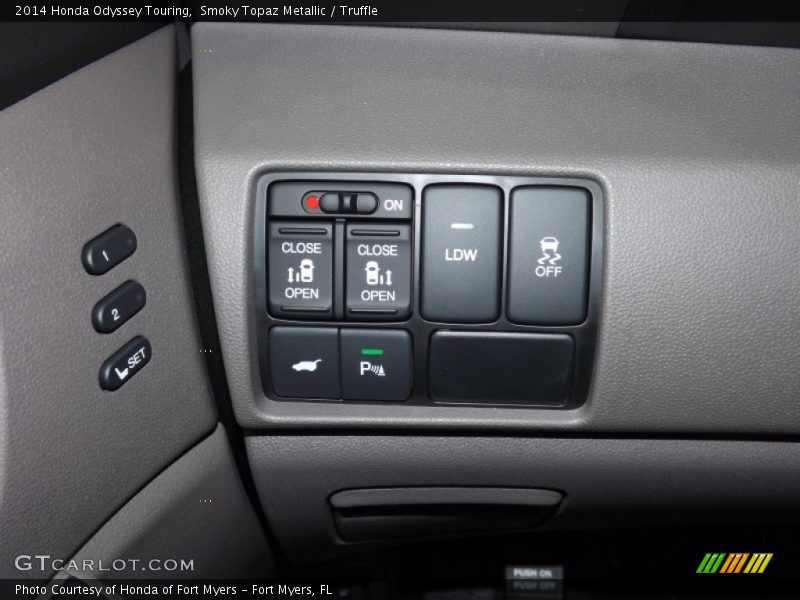 Smoky Topaz Metallic / Truffle 2014 Honda Odyssey Touring