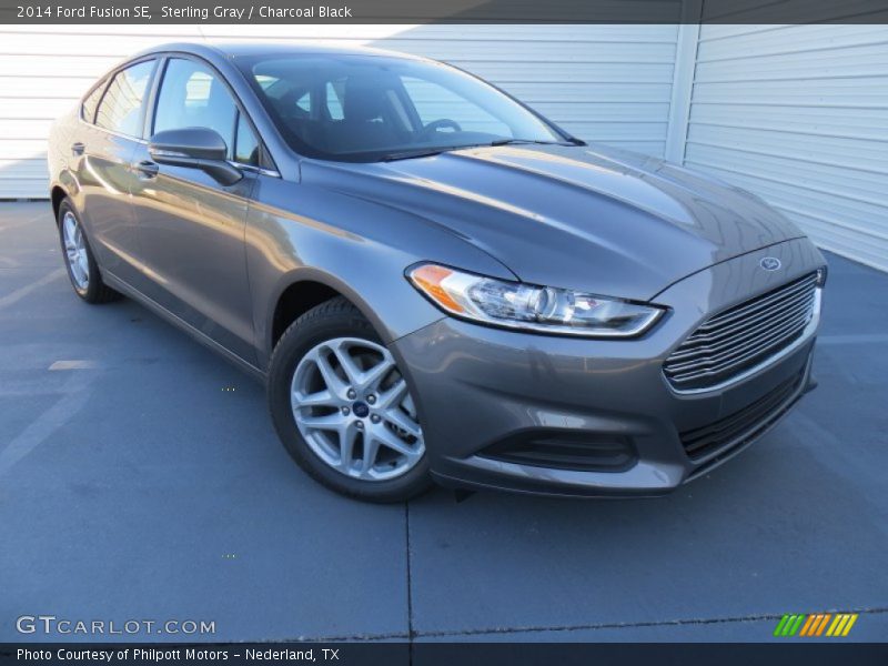 Sterling Gray / Charcoal Black 2014 Ford Fusion SE
