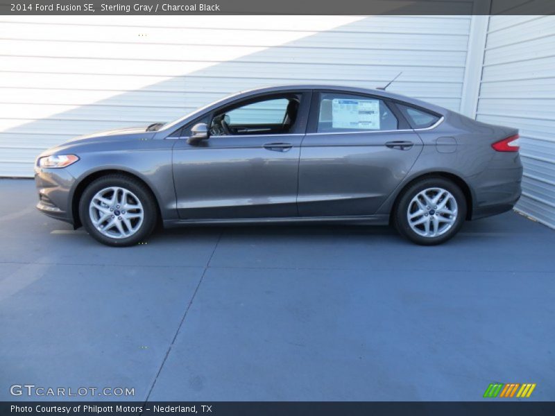 Sterling Gray / Charcoal Black 2014 Ford Fusion SE