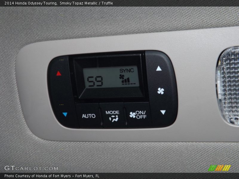 Smoky Topaz Metallic / Truffle 2014 Honda Odyssey Touring