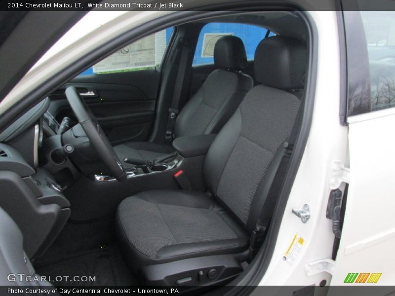 White Diamond Tricoat / Jet Black 2014 Chevrolet Malibu LT