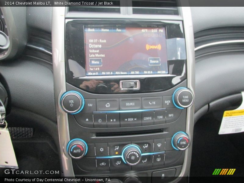 White Diamond Tricoat / Jet Black 2014 Chevrolet Malibu LT