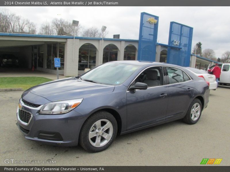 Atlantis Blue Metallic / Jet Black/Titanium 2014 Chevrolet Malibu LS