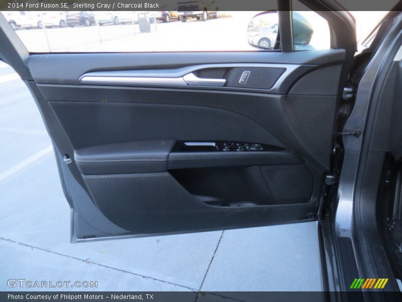 Sterling Gray / Charcoal Black 2014 Ford Fusion SE