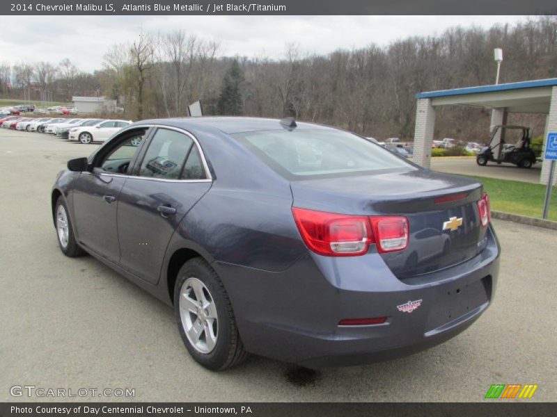 Atlantis Blue Metallic / Jet Black/Titanium 2014 Chevrolet Malibu LS