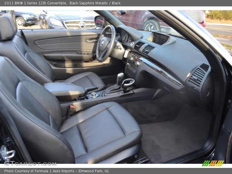 Black Sapphire Metallic / Black 2011 BMW 1 Series 128i Convertible