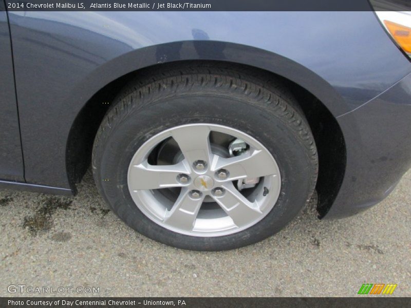 Atlantis Blue Metallic / Jet Black/Titanium 2014 Chevrolet Malibu LS