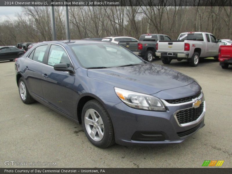 Atlantis Blue Metallic / Jet Black/Titanium 2014 Chevrolet Malibu LS
