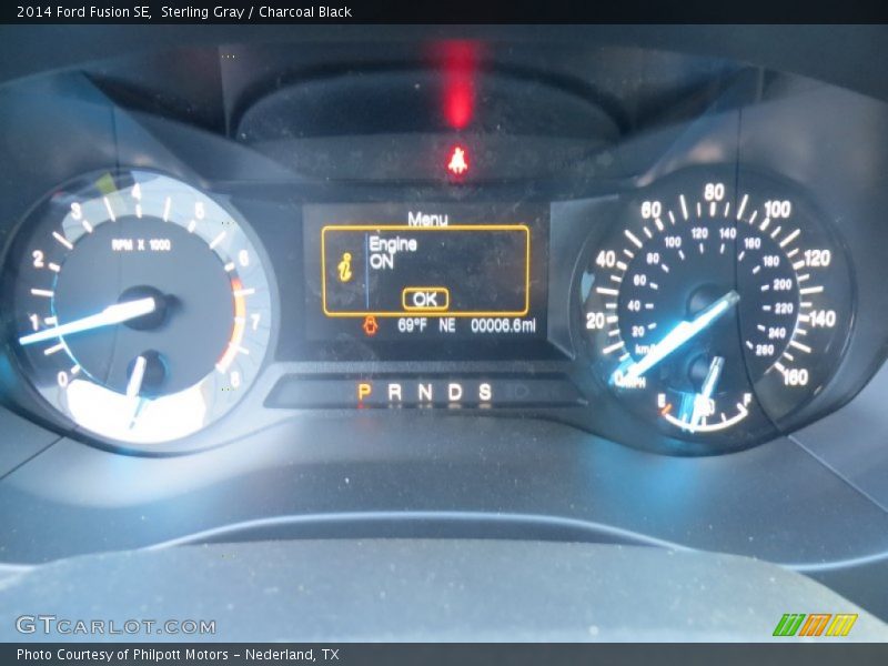 Sterling Gray / Charcoal Black 2014 Ford Fusion SE