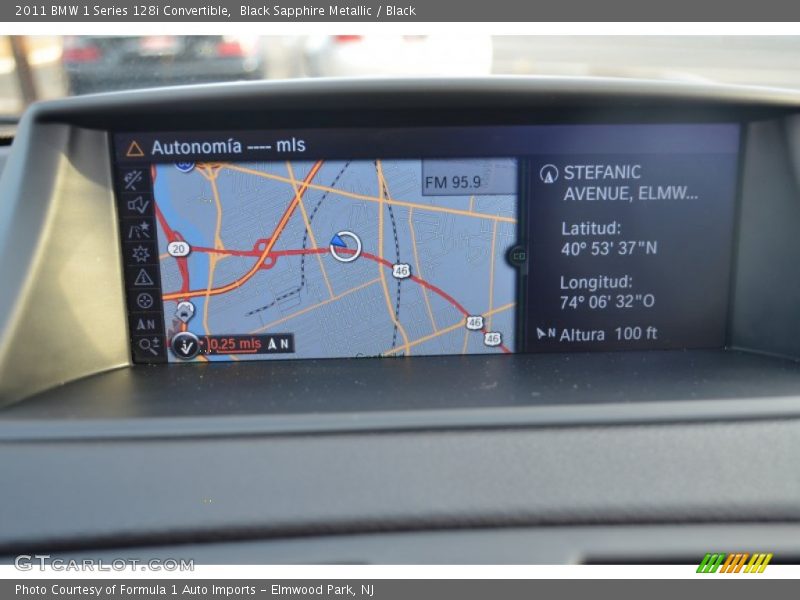 Black Sapphire Metallic / Black 2011 BMW 1 Series 128i Convertible