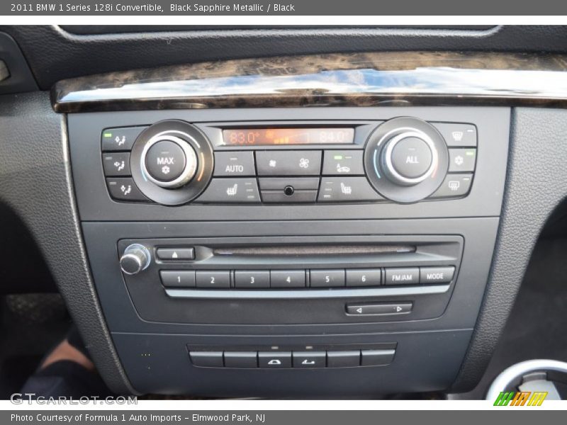 Black Sapphire Metallic / Black 2011 BMW 1 Series 128i Convertible