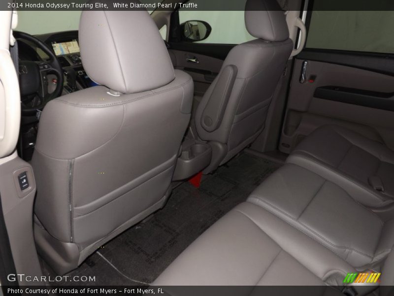 White Diamond Pearl / Truffle 2014 Honda Odyssey Touring Elite