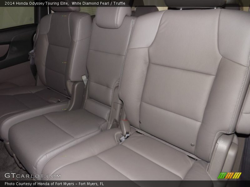 White Diamond Pearl / Truffle 2014 Honda Odyssey Touring Elite