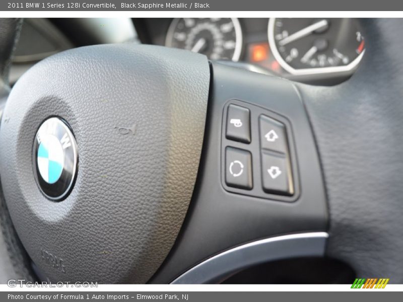 Black Sapphire Metallic / Black 2011 BMW 1 Series 128i Convertible