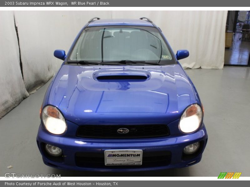 WR Blue Pearl / Black 2003 Subaru Impreza WRX Wagon