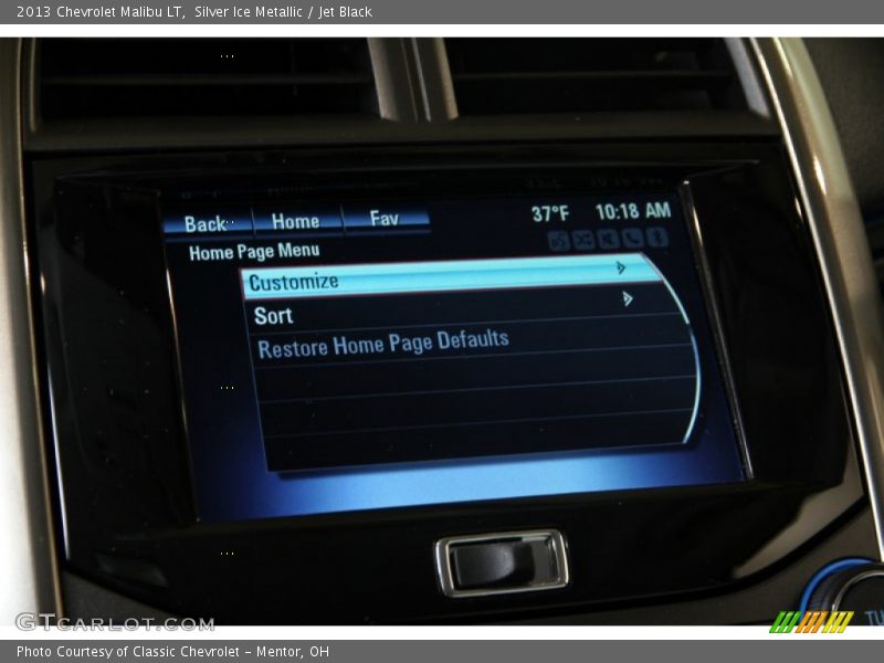 Silver Ice Metallic / Jet Black 2013 Chevrolet Malibu LT