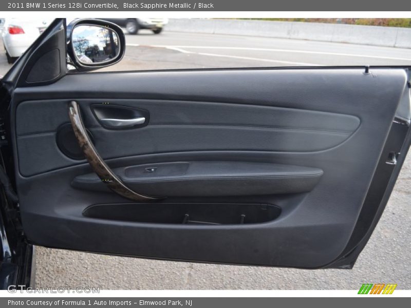 Black Sapphire Metallic / Black 2011 BMW 1 Series 128i Convertible