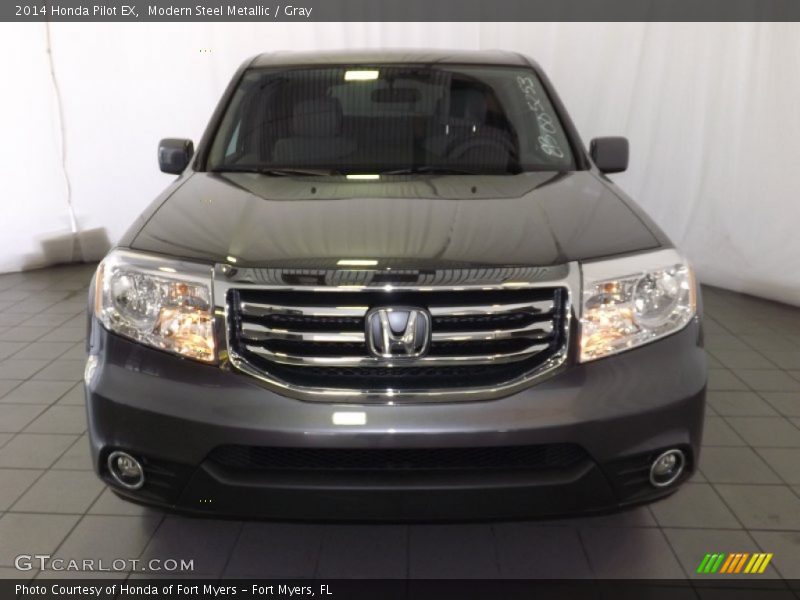 Modern Steel Metallic / Gray 2014 Honda Pilot EX