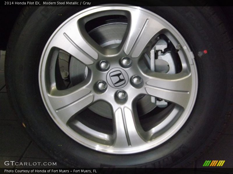 Modern Steel Metallic / Gray 2014 Honda Pilot EX
