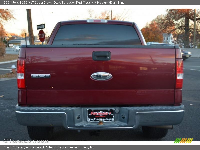 Dark Toreador Red Metallic / Medium/Dark Flint 2004 Ford F150 XLT SuperCrew