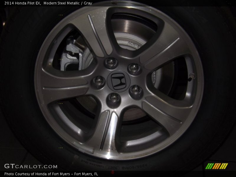 Modern Steel Metallic / Gray 2014 Honda Pilot EX
