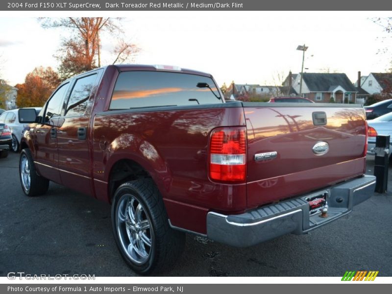 Dark Toreador Red Metallic / Medium/Dark Flint 2004 Ford F150 XLT SuperCrew
