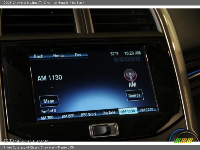 Silver Ice Metallic / Jet Black 2013 Chevrolet Malibu LT