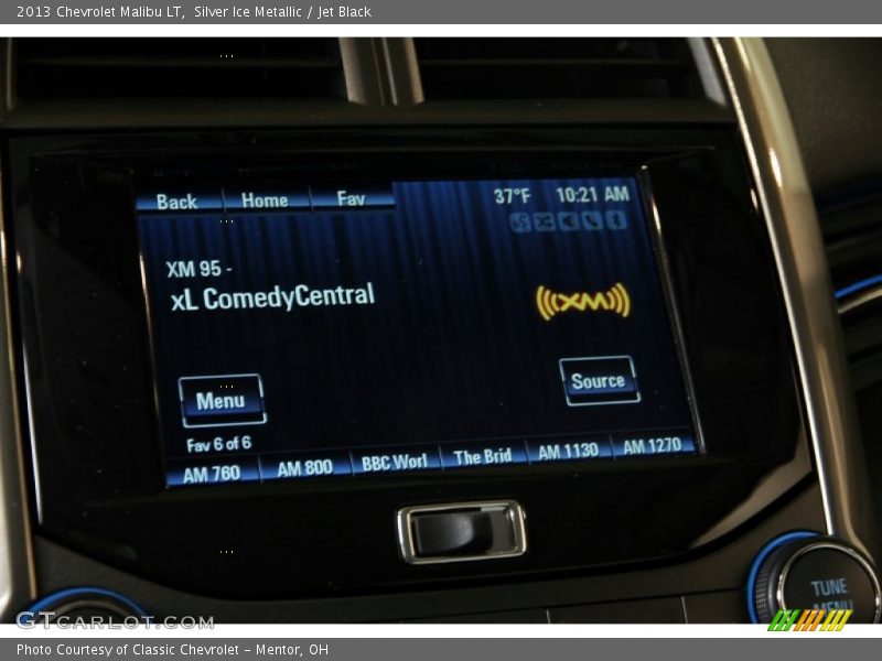 Silver Ice Metallic / Jet Black 2013 Chevrolet Malibu LT