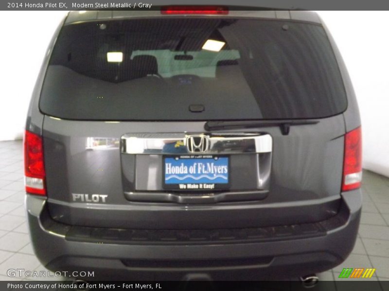 Modern Steel Metallic / Gray 2014 Honda Pilot EX